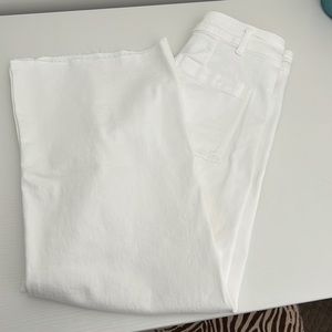 white zw marine straight leg jean from zara, (size 4)